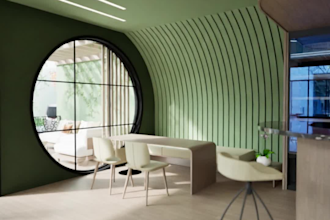 create a 3d architectural walkthrough video
