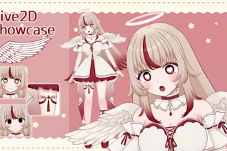 design and rig professional live2d vtuber model for vtube studio