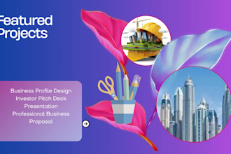 design investor pitch deck and power point