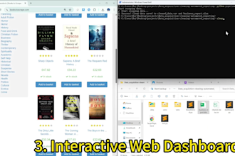 scrape website data and build interactive python dashboards