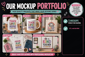 create etsy mockups for digital products
