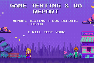 test your game and provide a detailed QA bug report