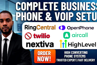 setup ringcentral nextiva twilio aircall dialpad IVR quo and ai calling agent