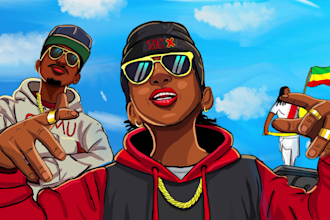 draw and animate your photo in any cartoon or gta style