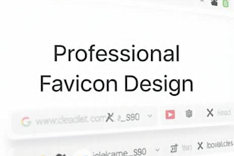 design professional favicon and website icon
