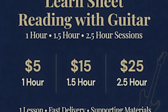 guitar sheet music reading lessons
