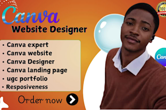 design canva porfolio ugc website canva landing page canva website ugc portfolio
