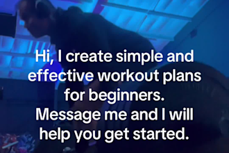 create a custom workout and meal plan for you fitness goal