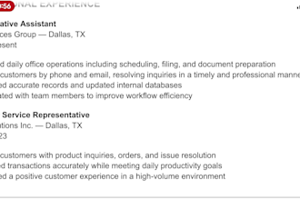 write an ats optimized resume