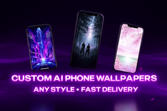 custom ai phone wallpapers for iphone and android