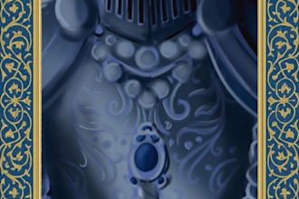 create 2d fantasy animation, medieval and archetypical art