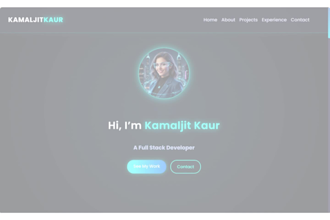 create a modern responsive portfolio website
