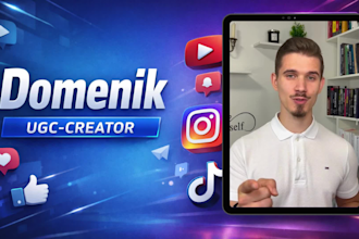 create german ugc videos as a male creator for brands