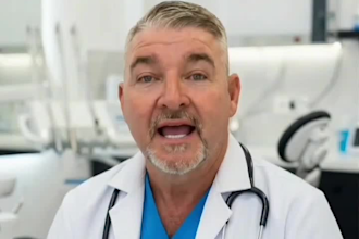 deliver an american senior male actor medical spokesperson