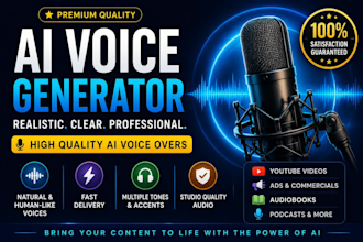 create studio quality ai voice over for commercials