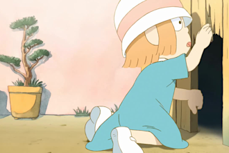 do a cinematic anime inspired 2d animation or lofi background, japanese anime