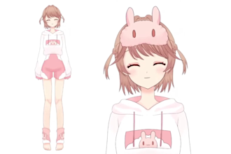design anime vtuber vrm model, live2d avatar and 3d vtuber rigging