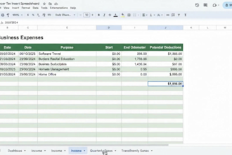create a automated custom google sheets and tax dashboard