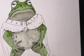 create watercolor and digital illustrations