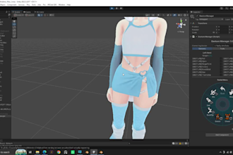 custom vrchat avatar, furry avatar, vrc character 3d character model