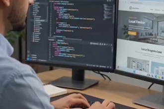 build a responsive business landing paget