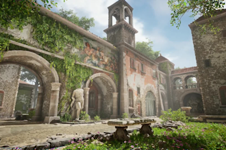 3d game environment, ue5 level design, unity environment, game map, 3d scene