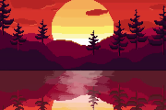 create pixel art background, game scene, tileset and rpg assets