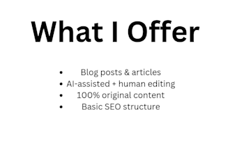 write ai content for blogs and articles SEO writing
