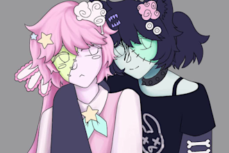 draw anime art for ocs, animanga, fandoms