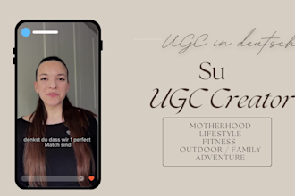 create professional authentic ugc videos in german, deutsch