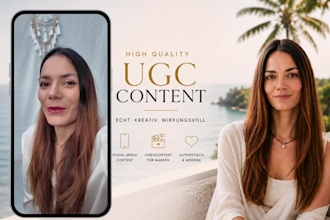 ugc creatorin für ads und social media in deutsch