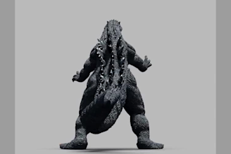 3d creature model 3d dinosaur monster dragon alien render for game and animation