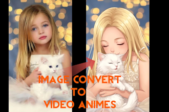 convert your real picture into a dynamic anime style video
