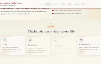 develop school website using nextjs nodejs PHP