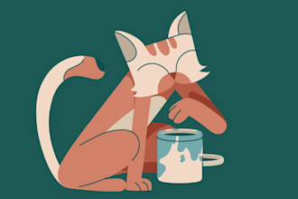 design a vector character for web animation and motion