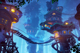 create a stunning 3d environment scene for your game or film
