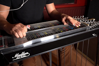 record ambient pedal steel guitar and cinematic slide guitar for your songs