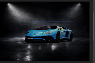 studio car photo editing in photoshop