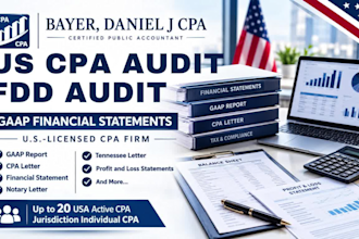 licensed CPA audit for fdd compliance and financial statement gaap report
