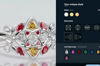 build 3d jewelry configurator, 3d ring customizer for  shopify and woocommerce