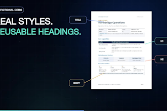 convert PDF to word with accurate formatting, tables and styles