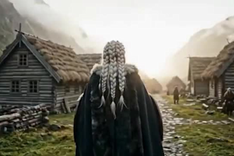 create epic viking music video, medieval, nordic, celtic, fantasy music video