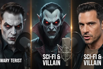 record video game character voice over and voice acting animation for your game
