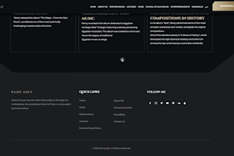 create website for music artist dj band producer record label studio and brand