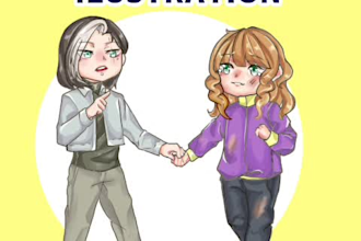 draw cute chibi character illustration