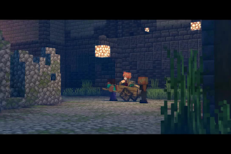 create cinematic minecraft 3d animation, trailer, and intro