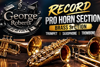 record pro horn section, brass section, trumpet, saxophone, trombone for track