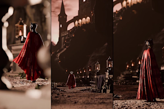 create dark fantasy and gothic cgi visuals