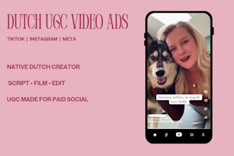 create dutch ugc video ads for tiktok and instagram