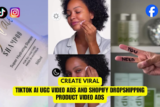 create viral tiktok ai ugc video ads and shopify dropshipping product video ads